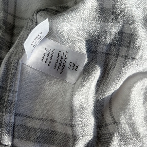 Rails - White & Grey Long Sleeve Flannel Button Down - Picture 8 of 8